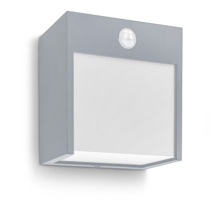 Brilagi - LED Buitenwandlamp met sensor TERNI LED/12W/230V grijs IP44
