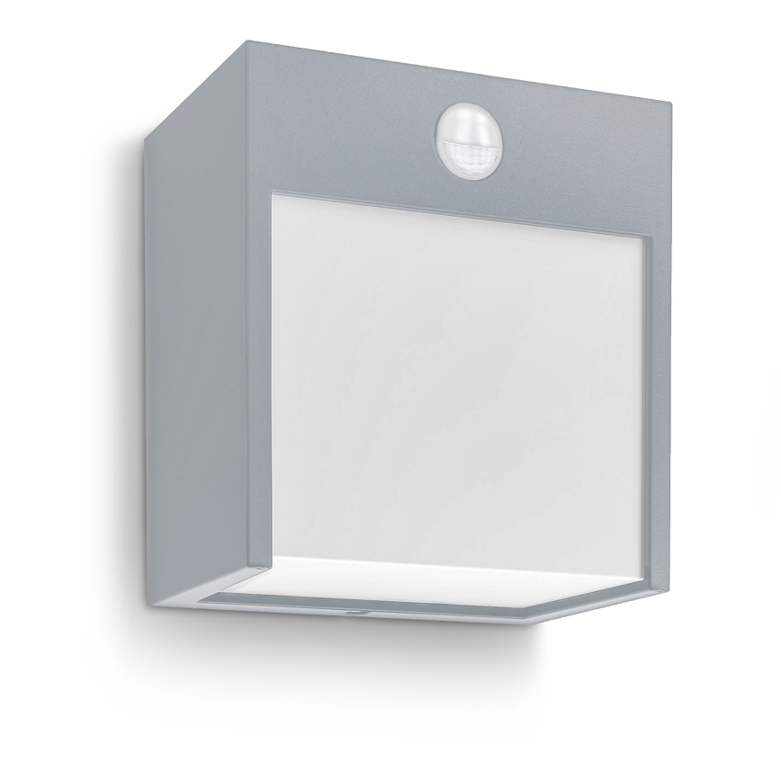 Brilagi - LED Buitenwandlamp met sensor TERNI LED/12W/230V grijs IP44