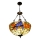 Brilagi - Tiffany glas-in-lood hanglamp aan ketting JUNGLE 3xE27/60W/230V Ø 50 cm