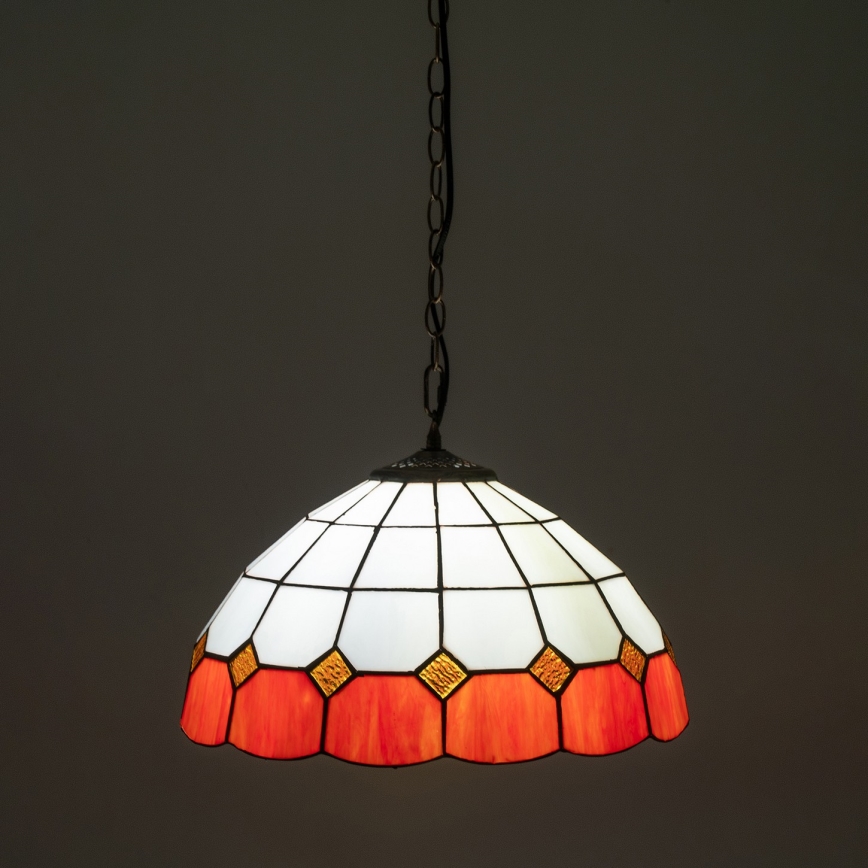 BRILAGI - Tiffany glas-in-lood hanglamp aan ketting SIENNA 1xE27/60W/230V Ø 40 cm