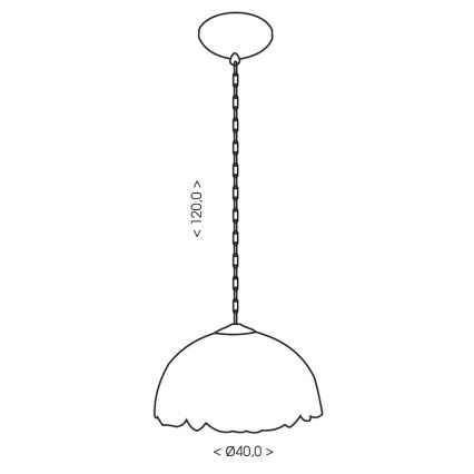 Brilagi - Tiffany glas-in-lood hanglamp aan ketting SUNFLOWER 1xE27/60W/230V Ø 40 cm