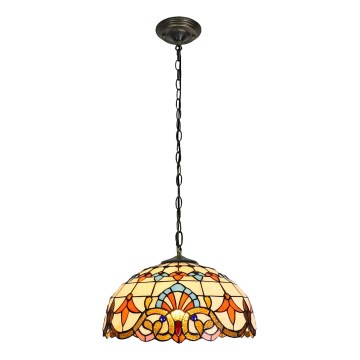 Brilagi - Tiffany glas-in-lood kroonluchter aan ketting MIRABELLA 1xE27/60W/230V Ø 40 cm