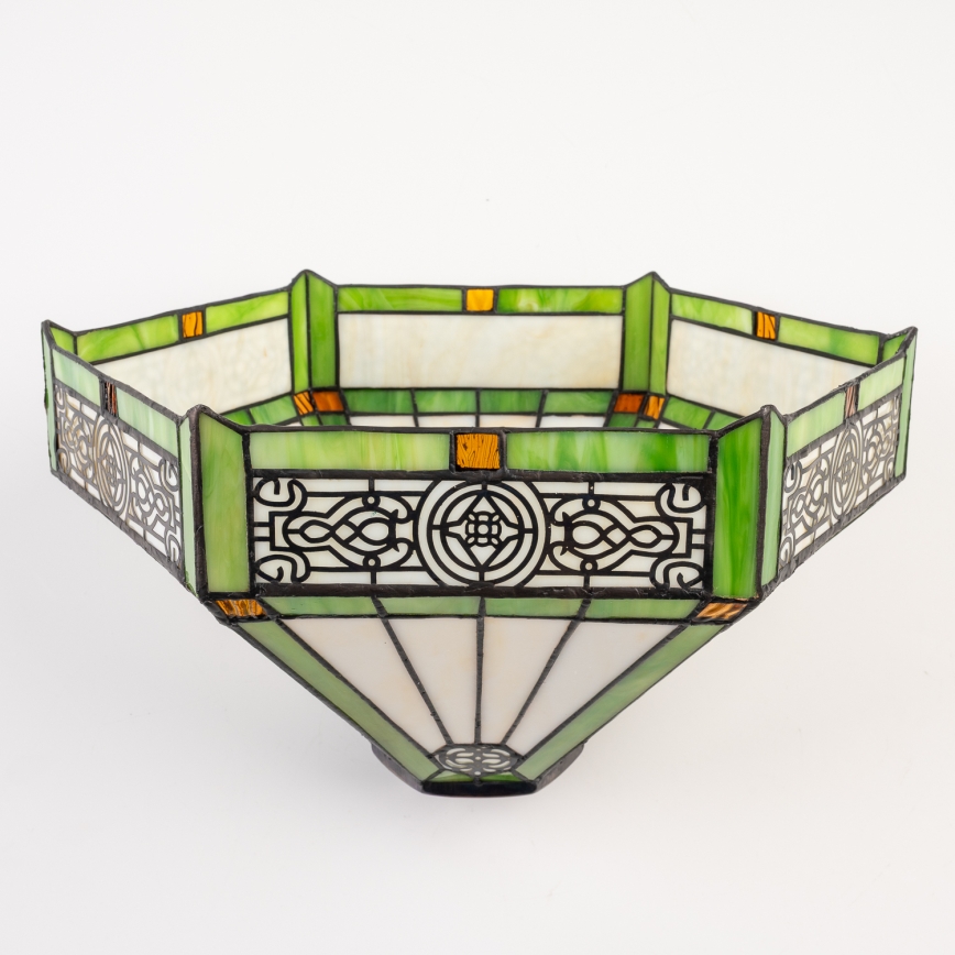 BRILAGI - Tiffany glas-in-lood plafondlamp EMERALD 2xE27/60W/230V Ø 40 cm