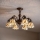 Brilagi - Tiffany glas-in-lood plafondlamp FOLIA 6xE27/60W/230V Ø 60 cm