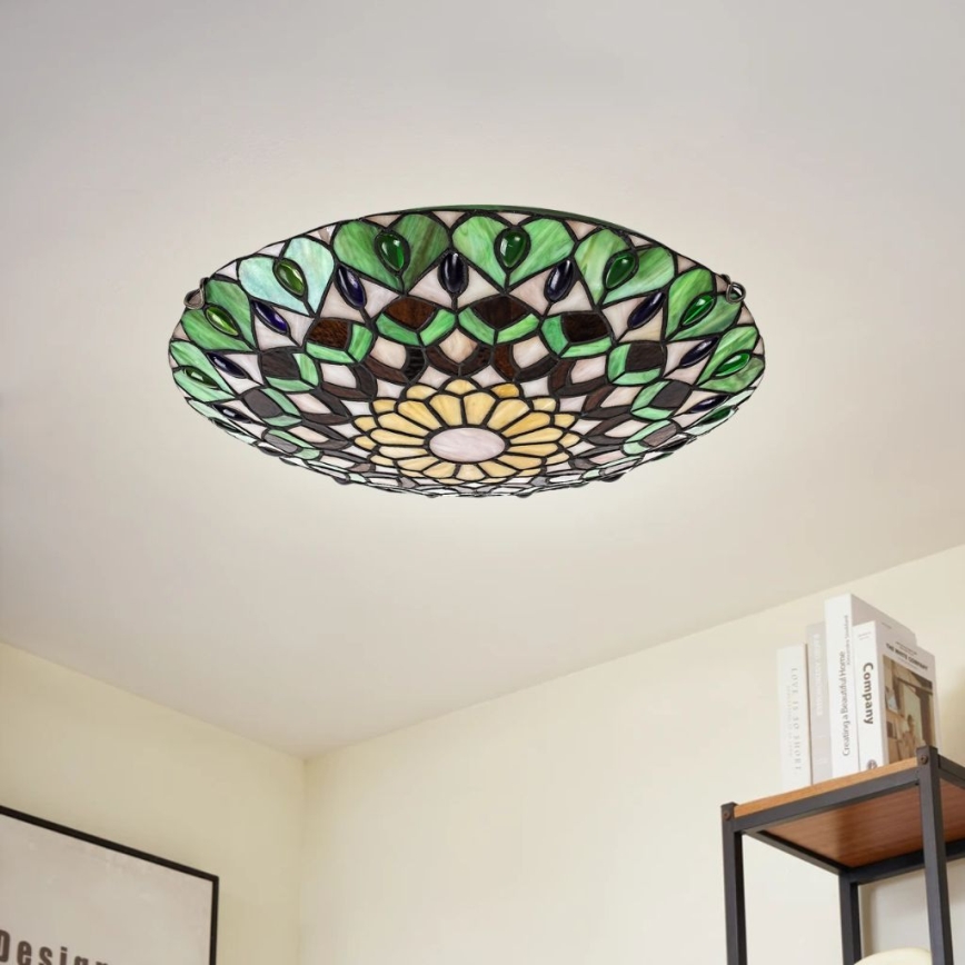 Brilagi - Tiffany glas-in-lood plafondlamp MARGARET 2xE27/60W/230V Ø 40 cm