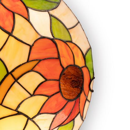 Brilagi - Tiffany glas-in-lood plafondlamp SUNFLOWER 2xE27/60W/230V Ø 40 cm