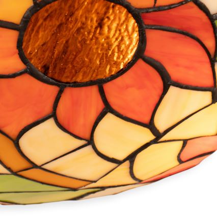 Brilagi - Tiffany glas-in-lood plafondlamp SUNFLOWER 2xE27/60W/230V Ø 40 cm