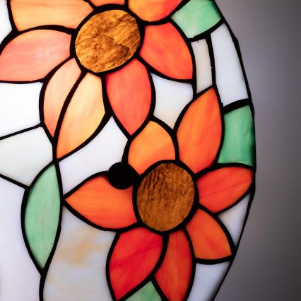 BRILAGI - Tiffany glas-in-lood plafondlamp SUNFLOWER 2xE27/60W/230V Ø 40 cm