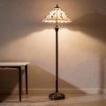 Brilagi - Tiffany glas-in-lood staande lamp FOLIA 2xE27/60W/230V