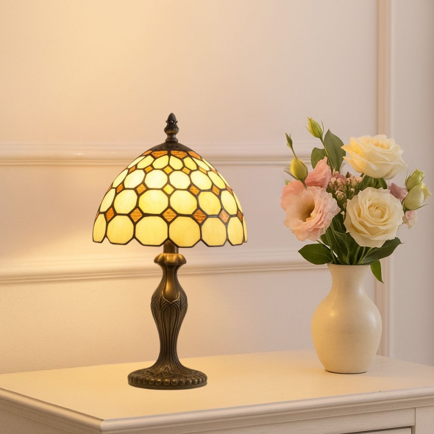 Brilagi - Tiffany glas-in-lood tafellamp DORAN 1xE14/40W/230V