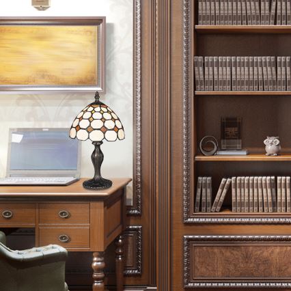 Brilagi - Tiffany glas-in-lood tafellamp DORAN 1xE14/40W/230V