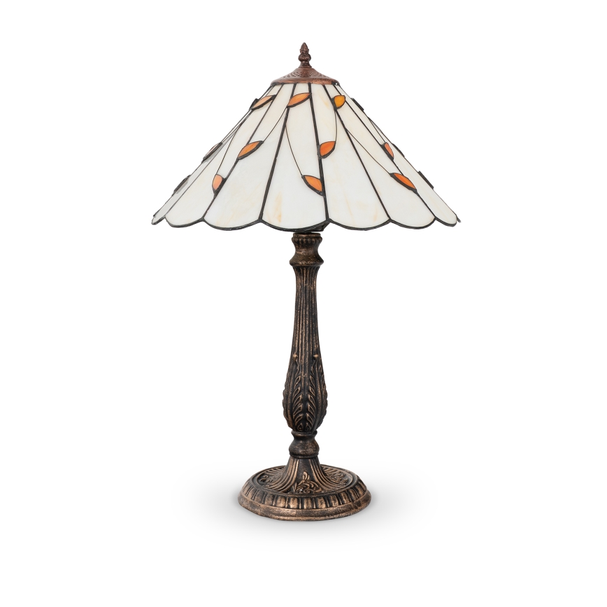 Brilagi - Tiffany glas-in-lood tafellamp FOLIA 2xE27/60W/230V