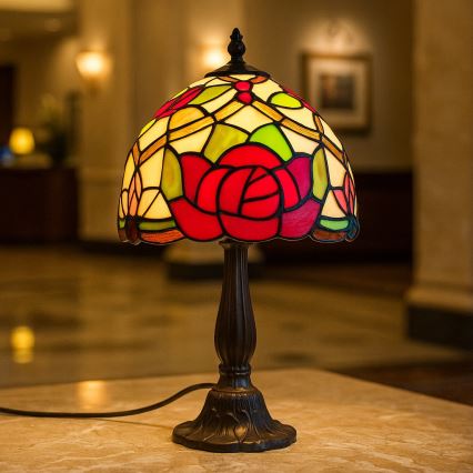 Brilagi - Tiffany glas-in-lood tafellamp GARLAN 1xE14/40W/230V