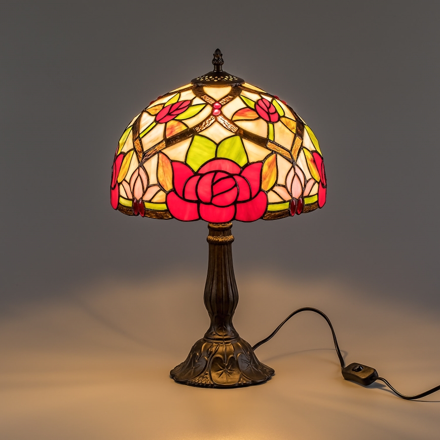 Brilagi - Tiffany glas-in-lood tafellamp GARLAN 1xE27/40W/230V