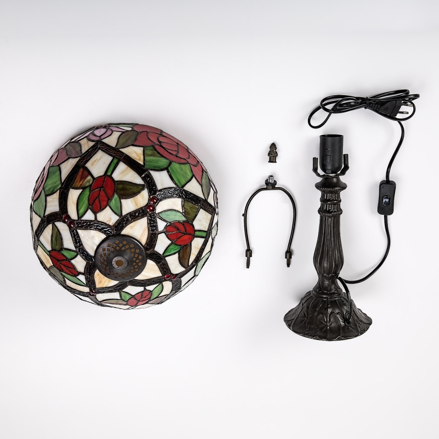 Brilagi - Tiffany glas-in-lood tafellamp GARLAN 1xE27/40W/230V
