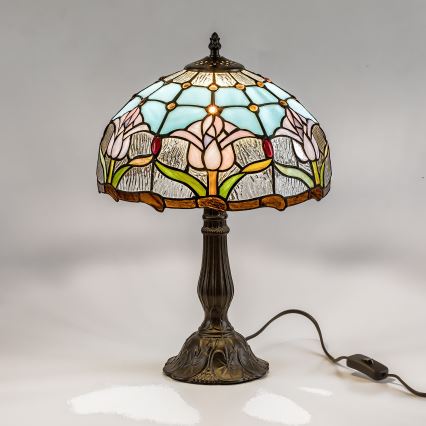 Brilagi - Tiffany glas-in-lood tafellamp LORAS 1xE27/40W/230V