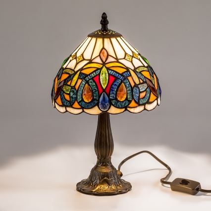 Brilagi - Tiffany glas-in-lood tafellamp LUISA 1xE14/40W/230V