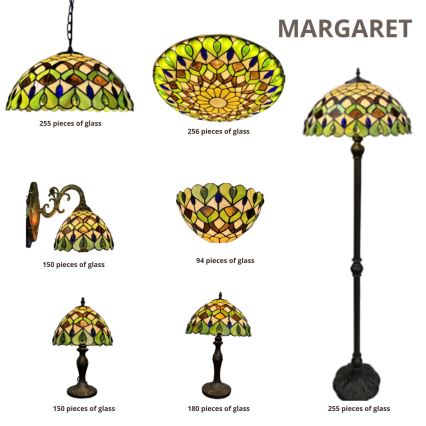 Brilagi - Tiffany-glas-in-lood tafellamp MARGARET 1xE14/40W/230V