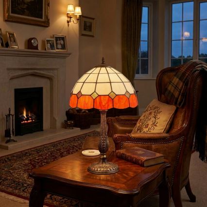 Brilagi - Tiffany glas-in-lood tafellamp SIENNA 2xE27/60W/230V