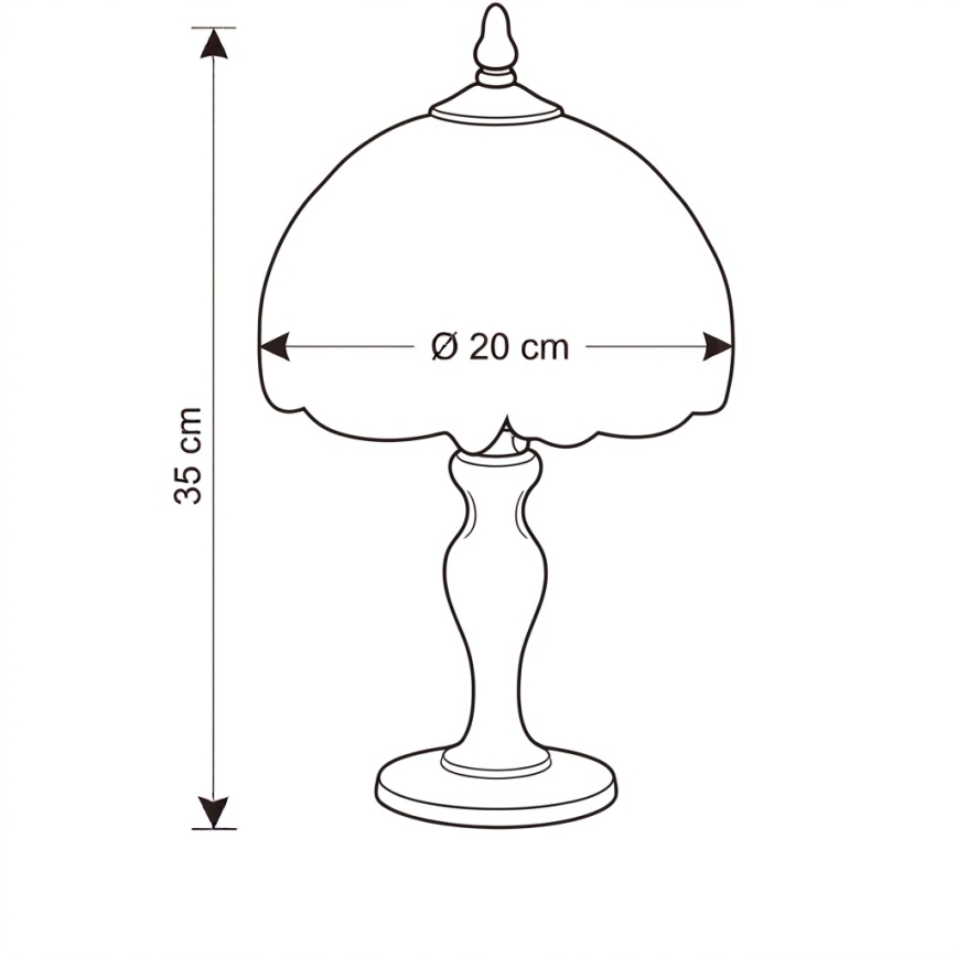 BRILAGI - Tiffany glas-in-lood tafellamp SUNFLOWER 1xE27/60W/230V