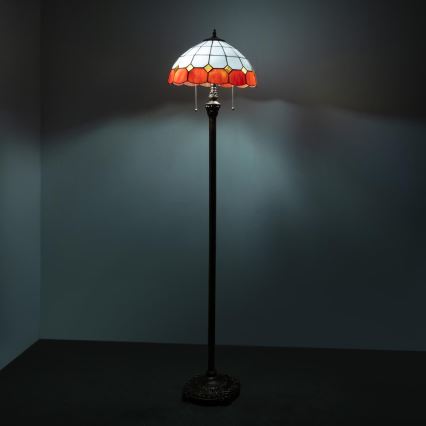Brilagi - Tiffany glas-in-lood vloerlamp SIENNA 2xE27/60W/230V