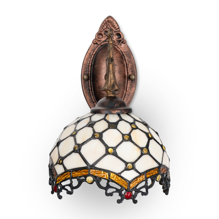 Brilagi - Tiffany glas-in-lood wandlamp IVOOR 1xE14/40W/230V