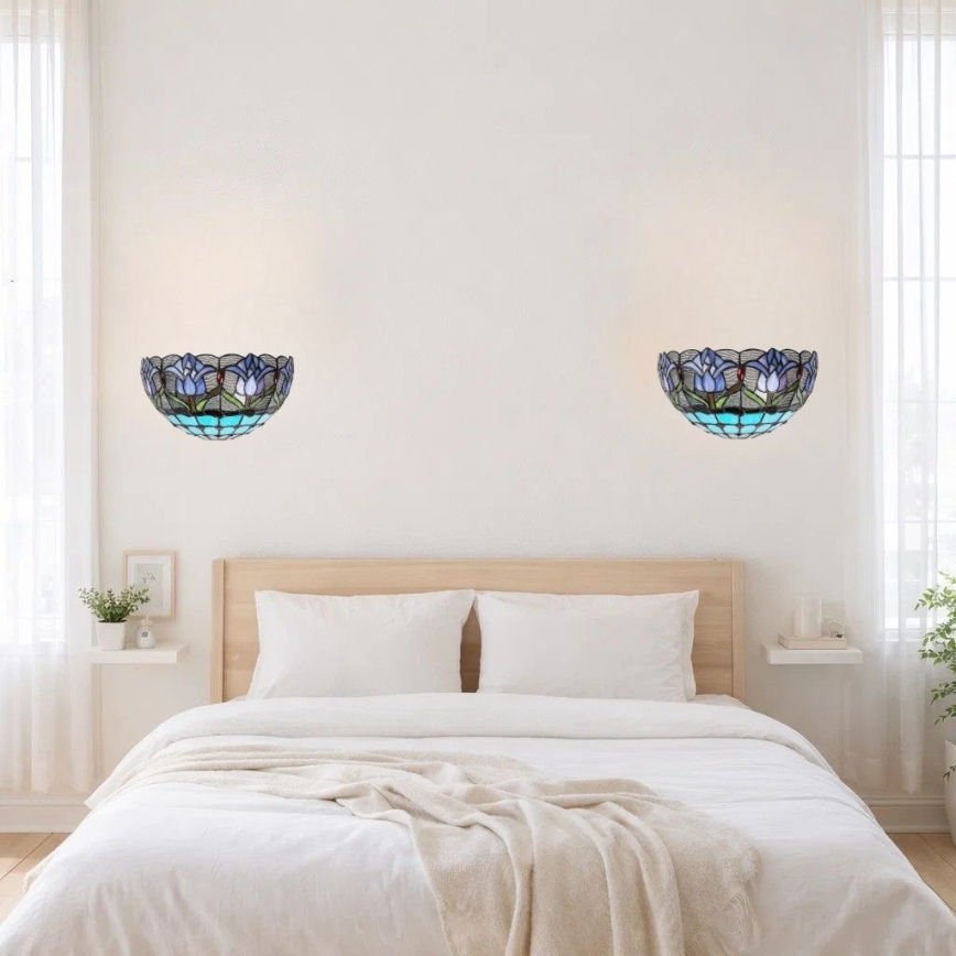 Brilagi - Tiffany glas-in-lood wandlamp LORAS 1xE14/40W/230V