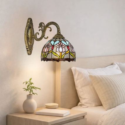 Brilagi - Tiffany glas-in-lood wandlamp LORAS 1xE27/40W/230V