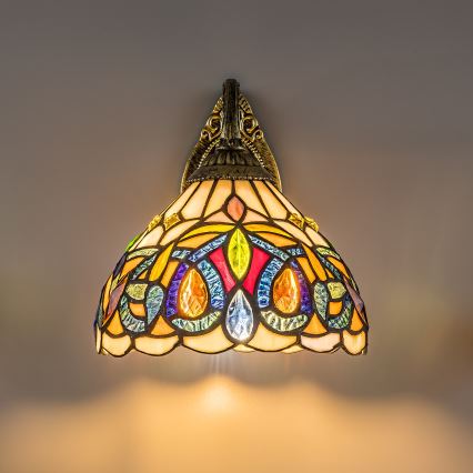 Brilagi - Tiffany glas-in-lood wandlamp LUISA 1xE27/40W/230V