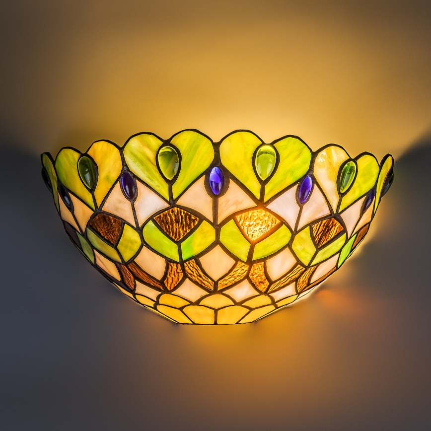 Brilagi - Tiffany glas-in-lood wandlamp MARGARET 1xE27/40W/230V