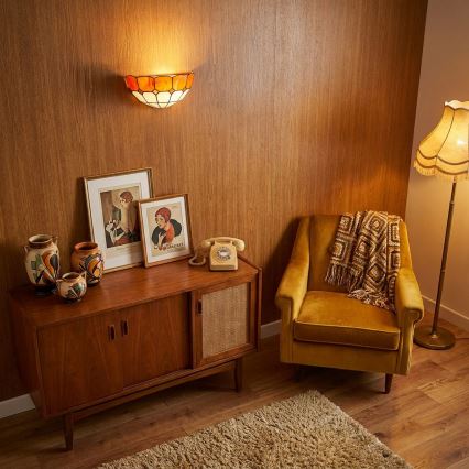 Brilagi - Tiffany glas-in-lood wandlamp SIENNA 1xE14/40W/230V
