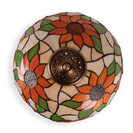 Brilagi - Tiffany-glas tafellamp SUNFLOWER 1xE27/60W/230V