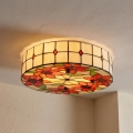 BRILAGI - Tiffany plafonnier en vitrail SUNFLOWER 2xE27/60W/230V Ø 40 cm