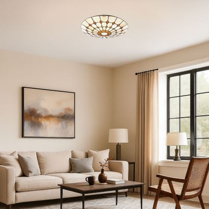 Brilagi - Tiffany-stijl plafondlamp DORAN 2xE27/60W/230V