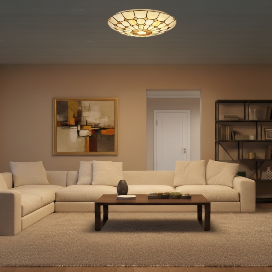 Brilagi - Tiffany-stijl plafondlamp DORAN 2xE27/60W/230V