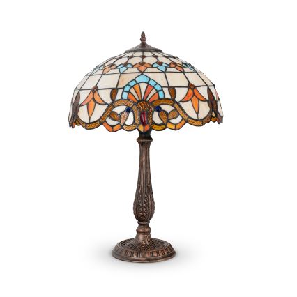 Brilagi - Tiffany-tafellamp in glas-in-lood MIRABELLA 2xE27/60W/230V