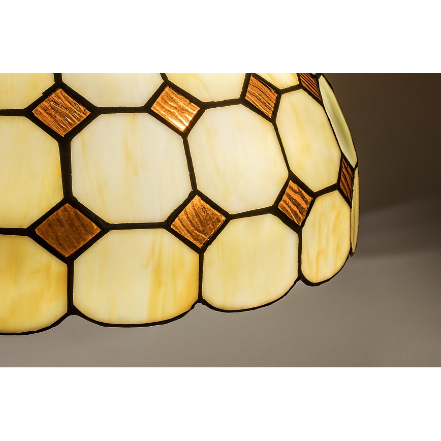 Brilagi - Tiffany-vitraal hanglamp aan ketting DORAN 2xE27/60W/230V