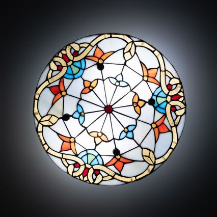 Brilagi - Tiffany-vitraal plafonnière MIRABELLA 3xE27/60W/230V Ø 40 cm