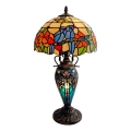 Brilagi - Tiffany-vitraal tafellamp JUNGLE 1xE27/60W/230V + 1xE14/40W