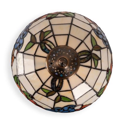Brilagi - Tiffany-vitraal tafellamp JUNGLE 1xE27/60W/230V + 1xE14/40W