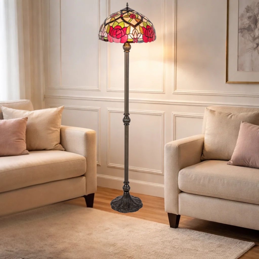 Brilagi - Tiffany-vloerlamp GARLAN 2xE27/60W/230V