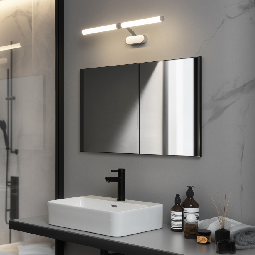 Brilagi - Éclairage LED 2 en 1 pour miroir de salle de bains TUBEO LED/8W/230V 60 cm IP44 argenté