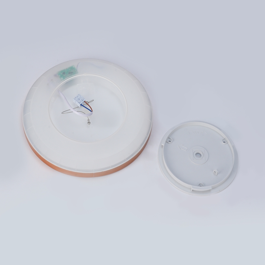 Brilagi - ULTRA SLIM LED-plafondlamp voor badkamer, 18W/230V, Ø 30 cm, roségoud, IP54