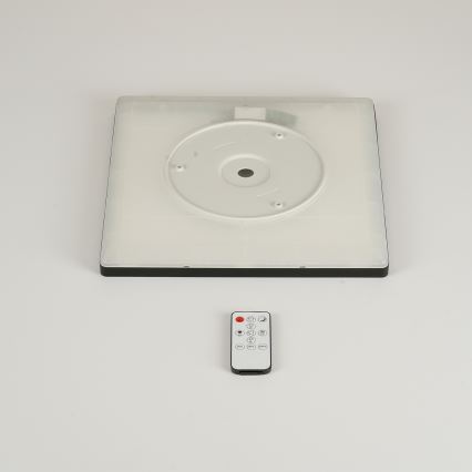 Brilagi - LED dimbare plafondlamp ULTRA SLIM LED/18W/230V 2700-6500K 30x30 cm zwart + afstandsbediening