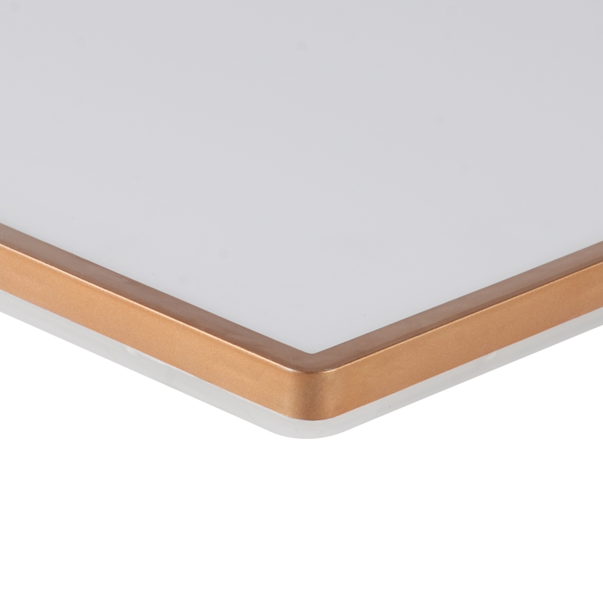 Brilagi - LED badkamerplafondlamp ULTRA SLIM LED/18W/230V 30x30 cm roségoud IP54