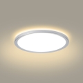 Brilagi - ULTRA SLIM plafondlamp voor badkamer LED/12W/230V Ø 22,5 cm zilverkleurig IP54