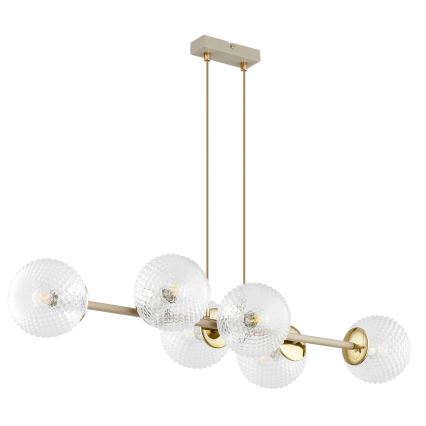 Brilagi - Universeel vervangingsglas STELLA E27 Ø 15 cm helder/goudkleurig