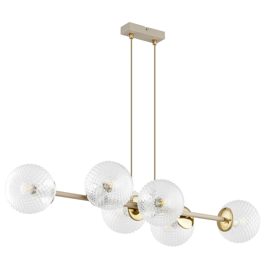 Brilagi - Universeel vervangingsglas STELLA E27 Ø 15 cm helder/goudkleurig