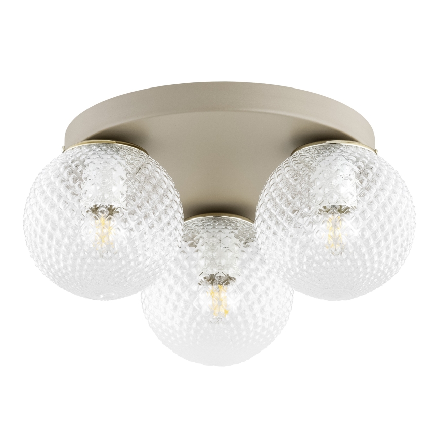 Brilagi - Universeel vervangingsglas STELLA E27 Ø 15 cm helder/goudkleurig