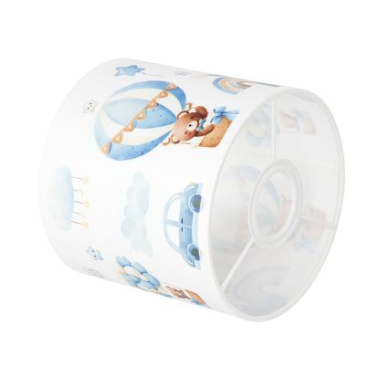 BRILAGI - Universele BOBO-lampenkap voor E27, Ø 15 cm, wit/blauw met beertjes